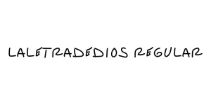 LaLetraDeD10S Regular Font