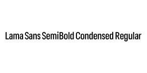 Lama Sans SemiBold Condensed Regular Font