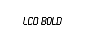 LCD Bold Font