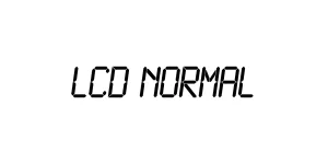 LCD Normal Font