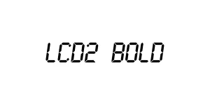 LCD2 Bold Font