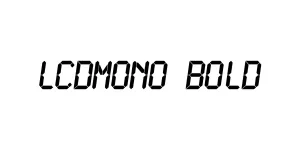 LCDMono Bold Font