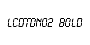 LCDMono2 Bold Font