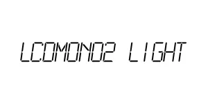 LCDMono2 Light Font