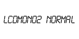 LCDMono2 Normal Font