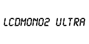 LCDMono2 Ultra Font