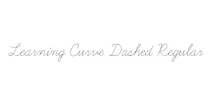 Learning Curve Dashed Regular Font