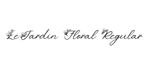 LeJardin Floral Regular Font