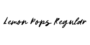 Lemon Pops Regular Font