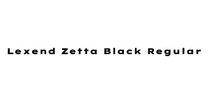 Lexend Zetta Black Regular Font