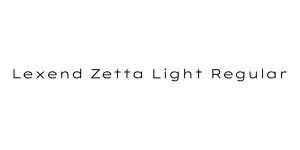 Lexend Zetta Light Regular Font