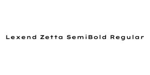 Lexend Zetta SemiBold Regular Font