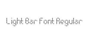 Light Bar Font Regular Font