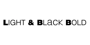 Light & Black Bold Font