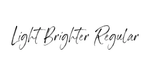 Light Brighter Regular Font