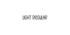 Light Regular Font