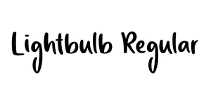 Lightbulb Regular Font