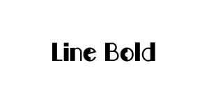 Line Bold Font