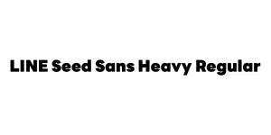 LINE Seed Sans Heavy Regular Font