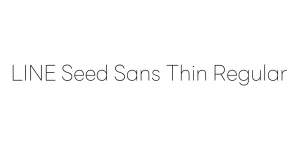 LINE Seed Sans Thin Regular Font