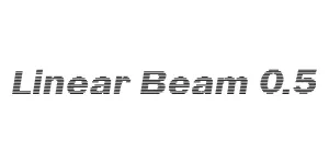 Linear Beam 0.5 Font