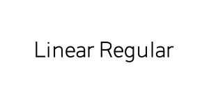 Linear Regular Font