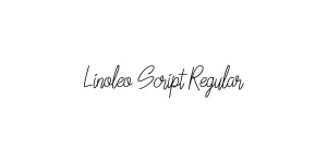 Linoleo Script Regular Font