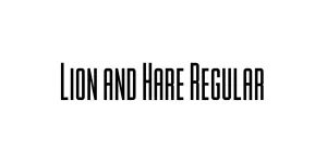 Lion and Hare Regular Font