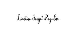 Liontine Script Regular Font