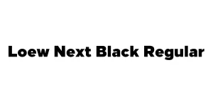 Loew Next Black Regular Font