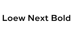 Loew Next Bold Font