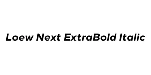 Loew Next ExtraBold Italic Font