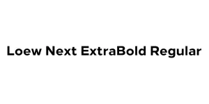 Loew Next ExtraBold Regular Font