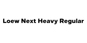 Loew Next Heavy Regular Font