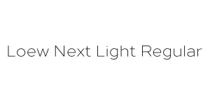 Loew Next Light Regular Font