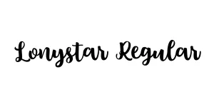 Lonystar Regular Font