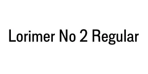 Lorimer No 2 Regular Font