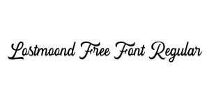 Lostmoond Free Font Regular Font