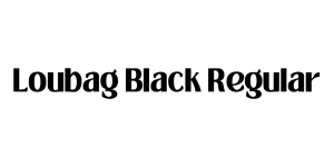 Loubag Black Regular Font
