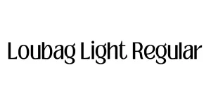 Loubag Light Regular Font
