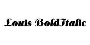 Louis BoldItalic Font