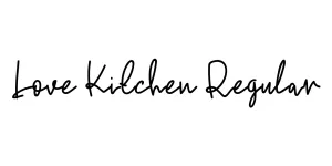 Love Kitchen Regular Font