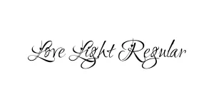 Love Light Regular Font