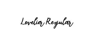 Lovelier Regular Font