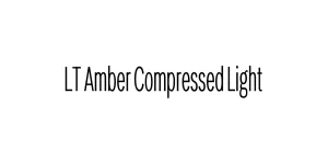 LT Amber Compressed Light Font