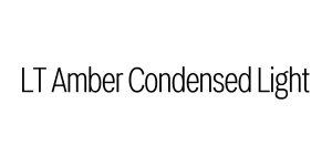 LT Amber Condensed Light Font