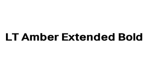 LT Amber Extended Bold Font