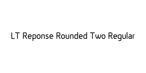 LT Reponse Rounded Two Regular Font