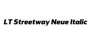 LT Streetway Neue Italic Font