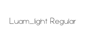 Luam_light Regular Font